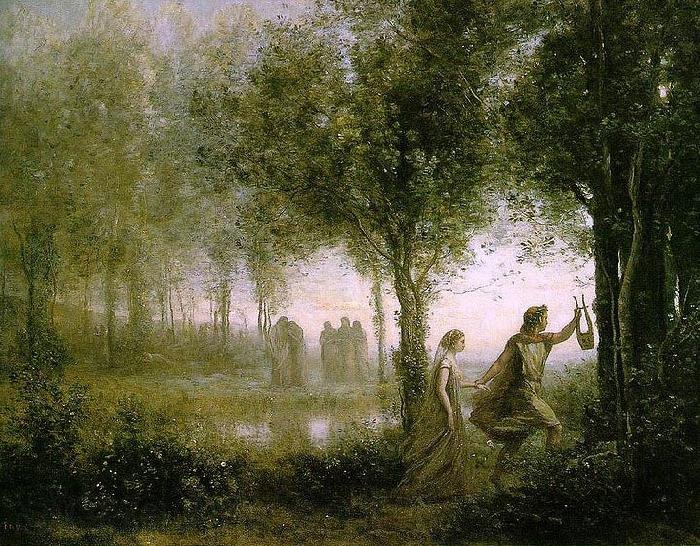 Jean-Baptiste Camille Corot Orphee ramenant Eurydice des enfers France oil painting art